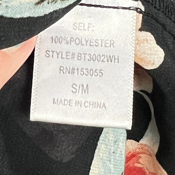 WEST COAST LOVE Floral Chiffon Open Front Kimono S/M - Picture 5 of 6